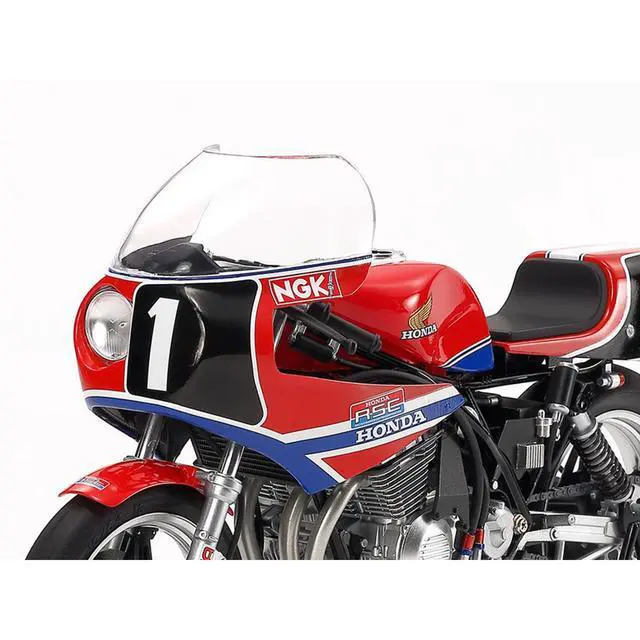 Alt view image 4 of 7 - Model Kit Honda RS1000 Endurance Racer Motorcycle 1/12 Scale Model by Tamiya