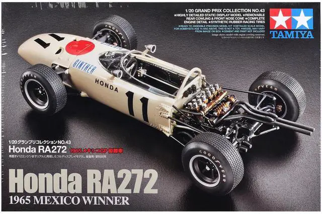 Main image of Model Kit Honda RA272 Winner Formula One F1 "Mexico GP" (1965) 1/20 Scale Model by Tamiya
