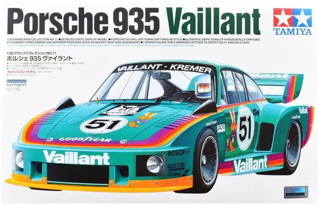 Main image of Model Kit Porsche 935 "Vaillant-Kremer" 1/24 Scale Model by Tamiya