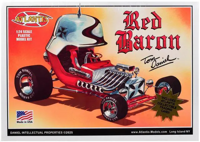 Main image of Skill 2 Model Kit Tom Daniel's Red Baron Show Rod 1/24 Scale Model by Atlantis