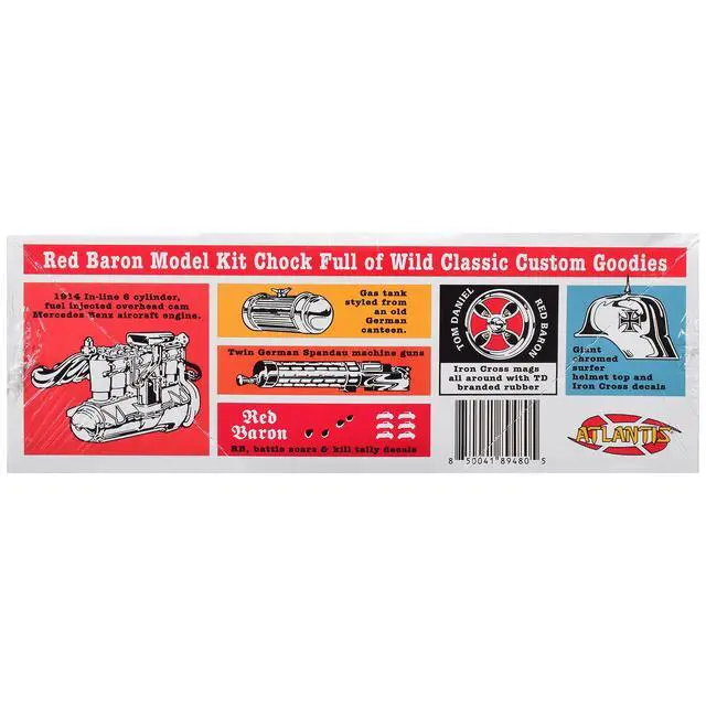Alt view image 2 of 4 - Skill 2 Model Kit Tom Daniel's Red Baron Show Rod 1/24 Scale Model by Atlantis