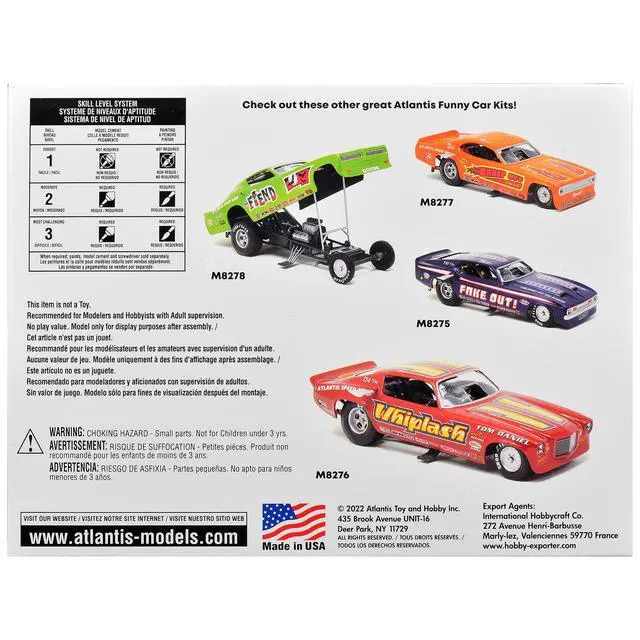 Alt view image 5 of 6 - Model Kit 1974 Funny Car "Jungle Jim" (Snap-to-Build) 1/32 Scale Model by Atlantis