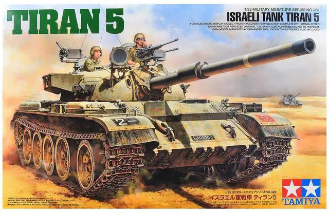 Main image of Model Kit Israeli Tiran 5 Tank "Israeli Army" 1/35 Scale Model by Tamiya