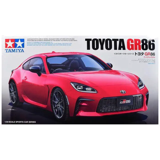 Alt view image 8 of 14 - Tamiya 1/24 Sports Car Series No.361 Toyota GR86 Plastic Model 24361
