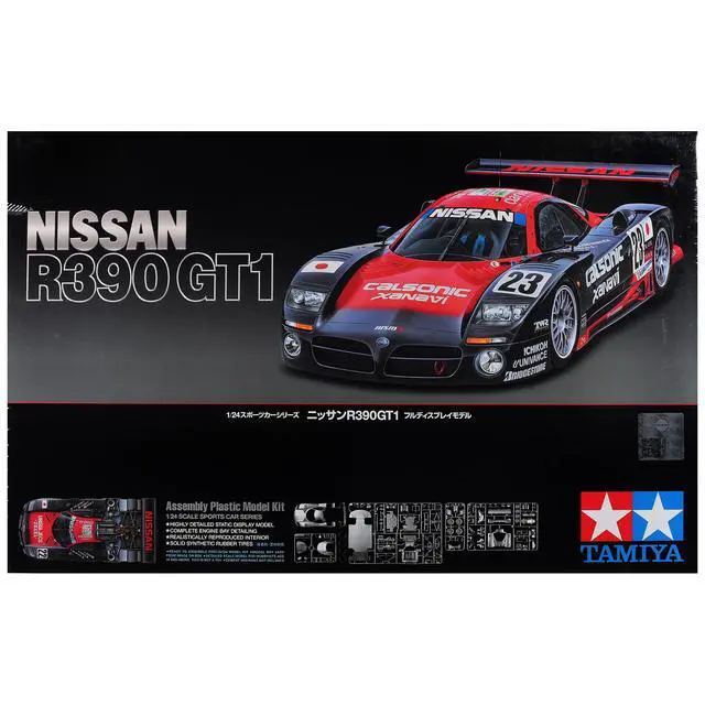 Alt view image 2 of 5 - Tamiya 1/24 Sports Car Series No.192 Nissan R390 GT1 Plastic Model 24192