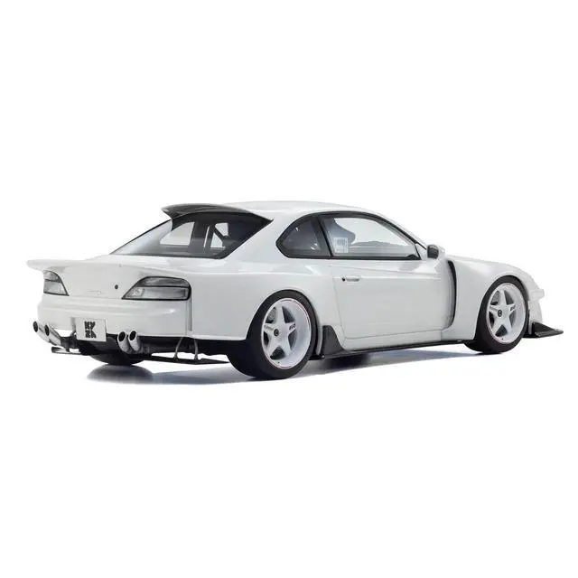 Alt view image 4 of 6 - Nissan Silvia (S15) "Khyzyl Saleem" White 1/18 Model Car by Kyosho