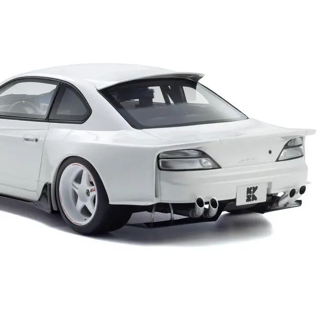 Alt view image 5 of 6 - Nissan Silvia (S15) "Khyzyl Saleem" White 1/18 Model Car by Kyosho