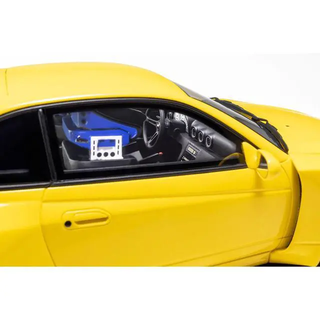 Alt view image 2 of 6 - Nissan Silvia (S15) "Khyzyl Saleem" Yellow 1/18 Model Car by Kyosho