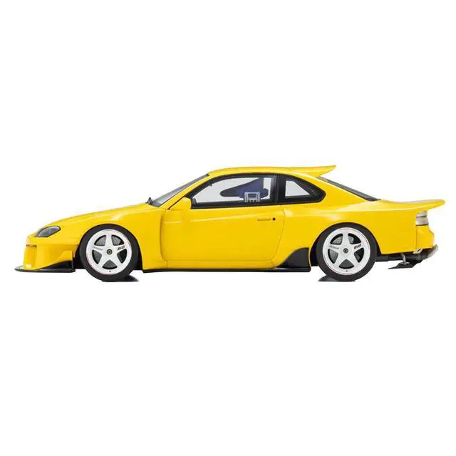 Alt view image 3 of 6 - Nissan Silvia (S15) "Khyzyl Saleem" Yellow 1/18 Model Car by Kyosho