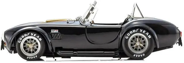 Alt view image 3 of 7 - Shelby Cobra 427 S/C Black with Gold Stripes 1/18 Diecast Model Car by Kyosho