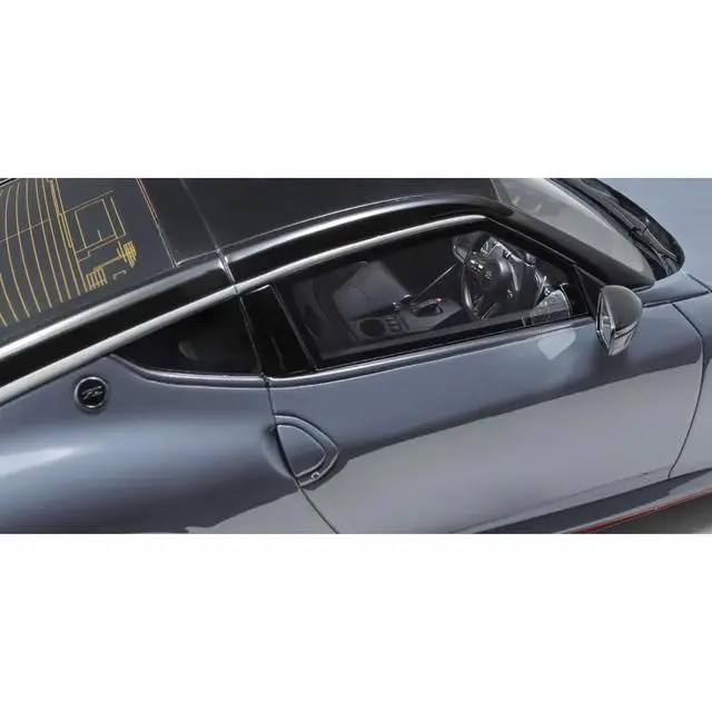 Alt view image 2 of 6 - Nissan Fairlady Z NISMO RHD (Right Hand Drive) Gray with Black Top 1/18 Model Car by Kyosho