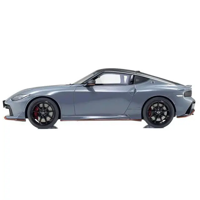 Alt view image 3 of 6 - Nissan Fairlady Z NISMO RHD (Right Hand Drive) Gray with Black Top 1/18 Model Car by Kyosho