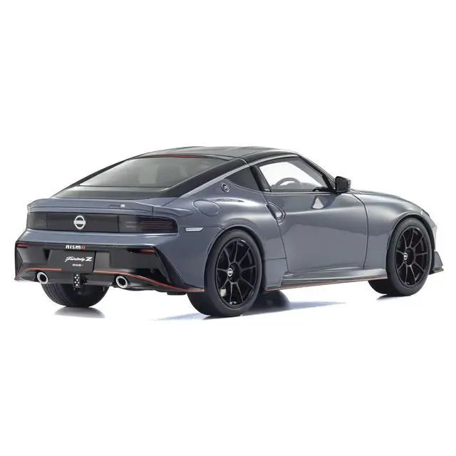 Alt view image 4 of 6 - Nissan Fairlady Z NISMO RHD (Right Hand Drive) Gray with Black Top 1/18 Model Car by Kyosho