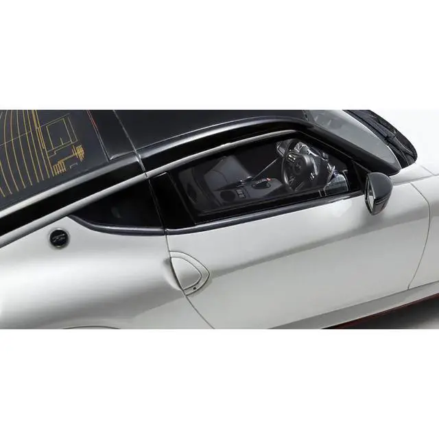 Alt view image 2 of 6 - Nissan Fairlady Z NISMO RHD (Right Hand Drive) White with Black Top 1/18 Model Car by Kyosho