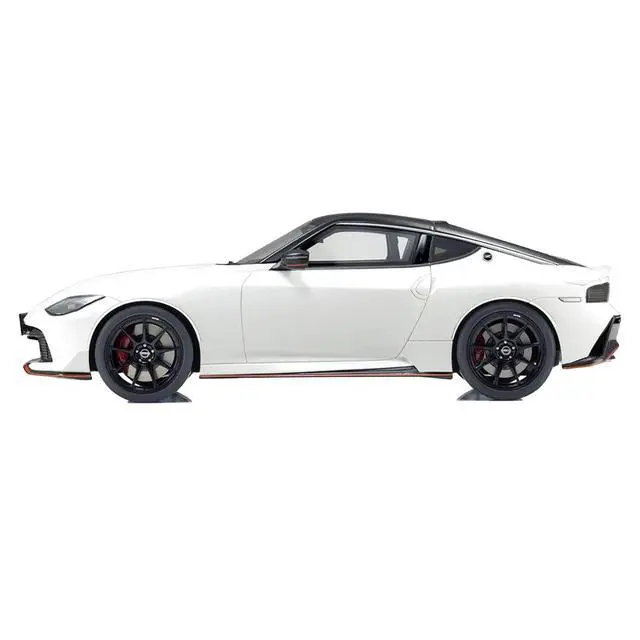 Alt view image 3 of 6 - Nissan Fairlady Z NISMO RHD (Right Hand Drive) White with Black Top 1/18 Model Car by Kyosho