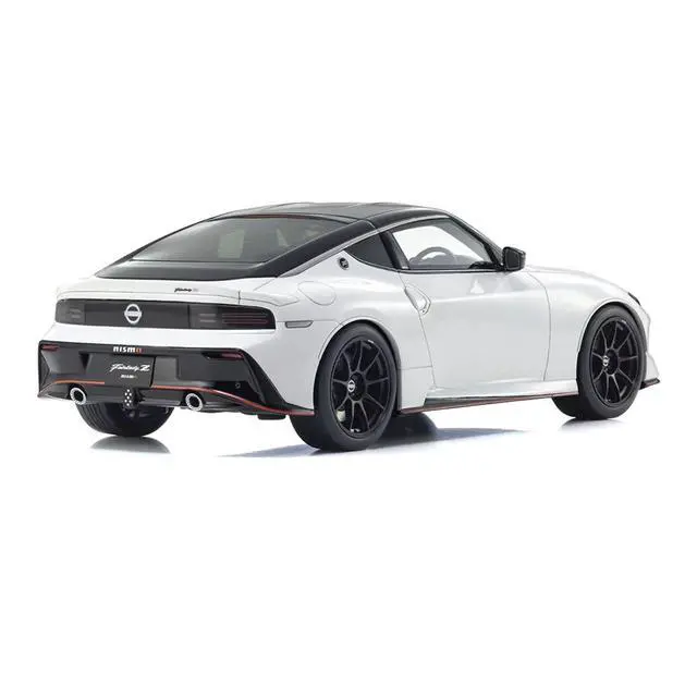 Alt view image 4 of 6 - Nissan Fairlady Z NISMO RHD (Right Hand Drive) White with Black Top 1/18 Model Car by Kyosho