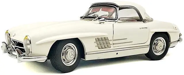 Main image of Mercedes-Benz 300 SL (W198 II) White with Red Interior Limited Edition to 1500 pieces Worldwide 1/18 Diecast Model Car by CMC
