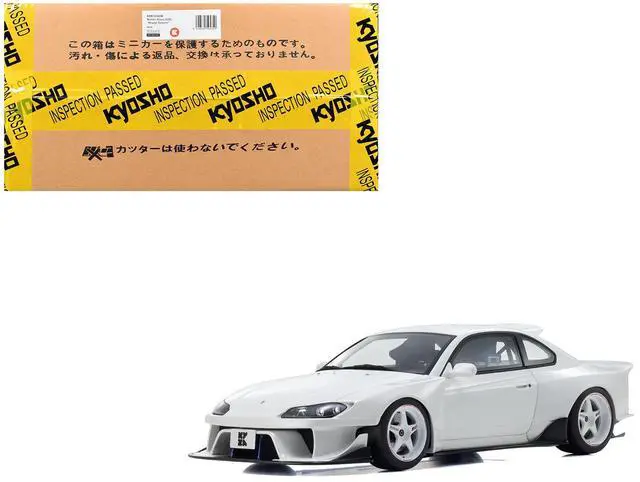 Main image of Nissan Silvia (S15) "Khyzyl Saleem" White 1/18 Model Car by Kyosho