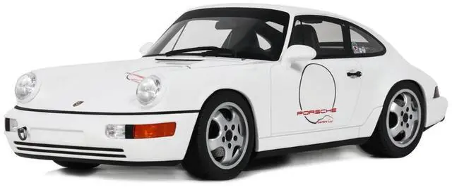 Main image of 1992 Porsche 911 (964) "Carrera Cup - USA Edition" White 1/18 Model Car by GT Spirit