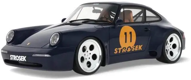 Main image of 2024 Porsche 911 Strosek Mega 30 #11 Blue 1/18 Model Car by GT Spirit