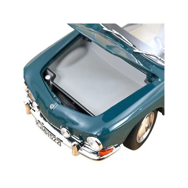 Alt view image 4 of 7 - 1963 Volkswagen Karmann Ghia 1500 Smaragd Green 1/18 Diecast Model Car by Norev