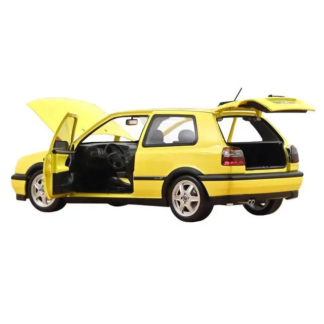 Alt view image 2 of 6 - 1994 Volkswagen Golf GTI Color Concept Yellow 1/18 Diecast Model Car by Norev