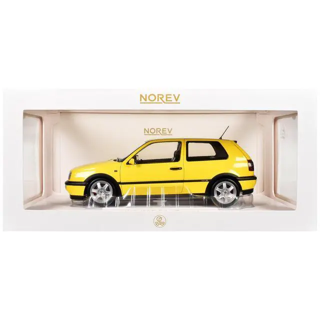 Alt view image 6 of 6 - 1994 Volkswagen Golf GTI Color Concept Yellow 1/18 Diecast Model Car by Norev