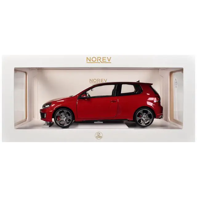 Alt view image 6 of 6 - 2009 Volkswagen Golf VI GTI Tornado Red 1/18 Diecast Model Car by Norev
