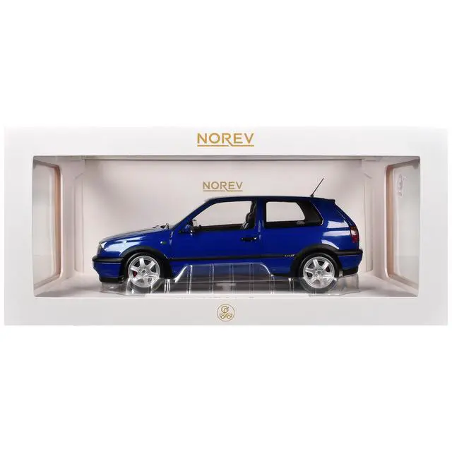 Alt view image 6 of 6 - 1994 Volkswagen Golf GTI Color Concept Jazz Blue 1/18 Diecast Model Car by Norev