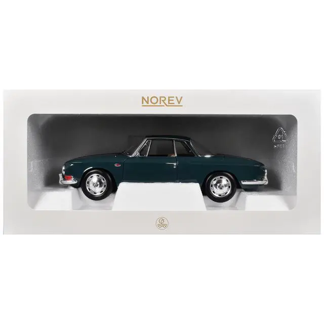 Alt view image 7 of 7 - 1963 Volkswagen Karmann Ghia 1500 Smaragd Green 1/18 Diecast Model Car by Norev
