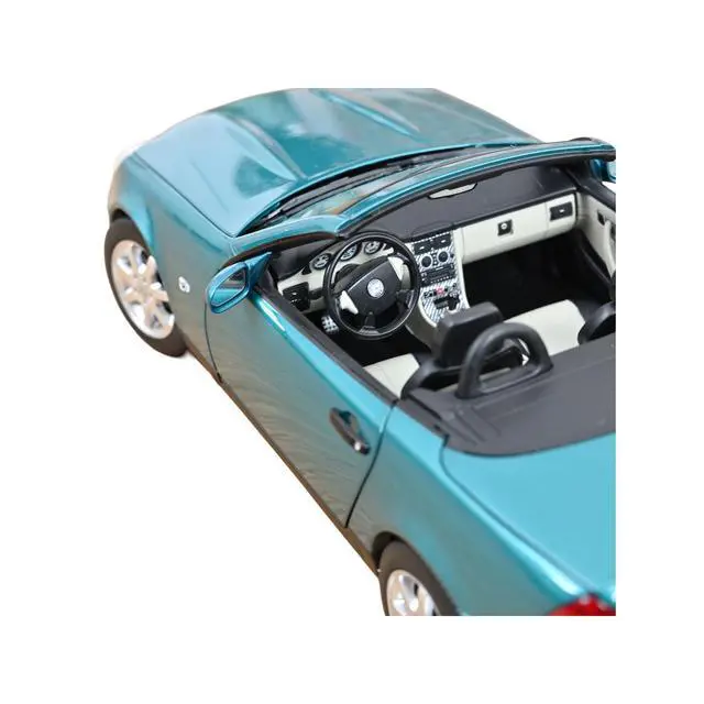Alt view image 4 of 7 - 1996 Mercedes-Benz SLK Convertible Vivianit Green Metallic 1/18 Diecast Model Car by Norev