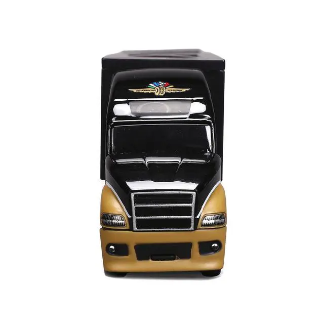 Alt view image 4 of 7 - Indianapolis Motor Speedway Hauler Black and Gold 1/64 Diecast Model Car by IXO Models
