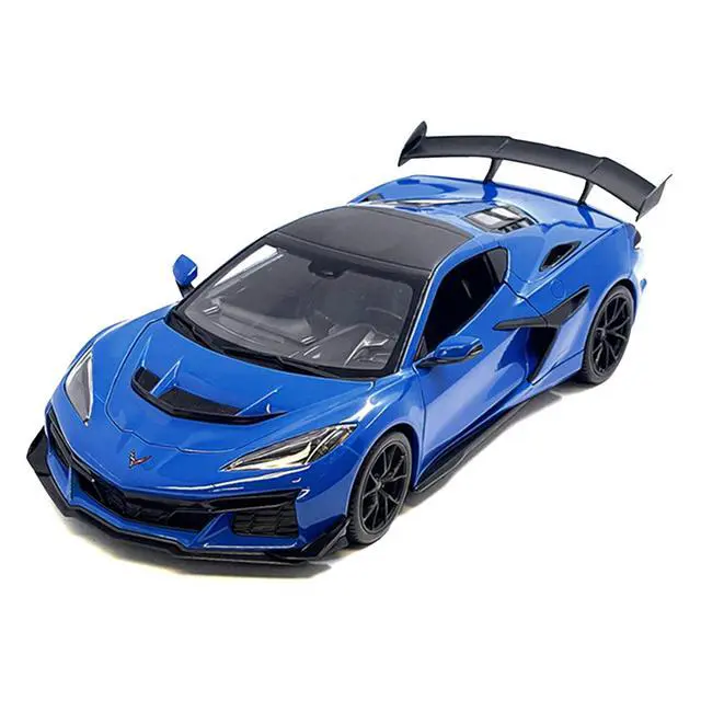 Alt view image 2 of 3 - Chevrolet Corvette ZR1 Coupe Blue with Carbon Top "Special Edition" Series 1/18 Diecast Model Car by Maisto