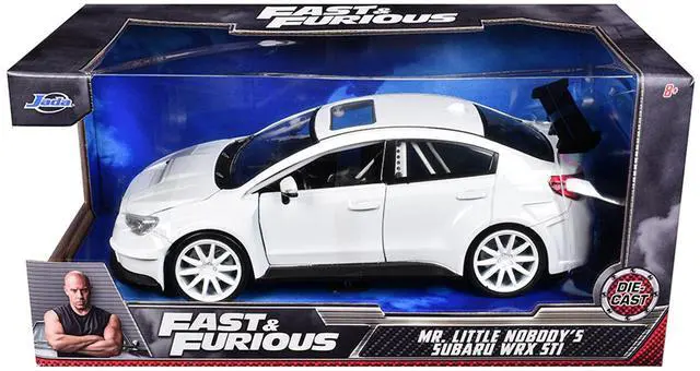 Alt view image 5 of 6 - Mr. Little Nobody's Subaru WRX STI White "Fast & Furious F8: The Fate of the Furious" Movie 1/24 Diecast Model Car Jada