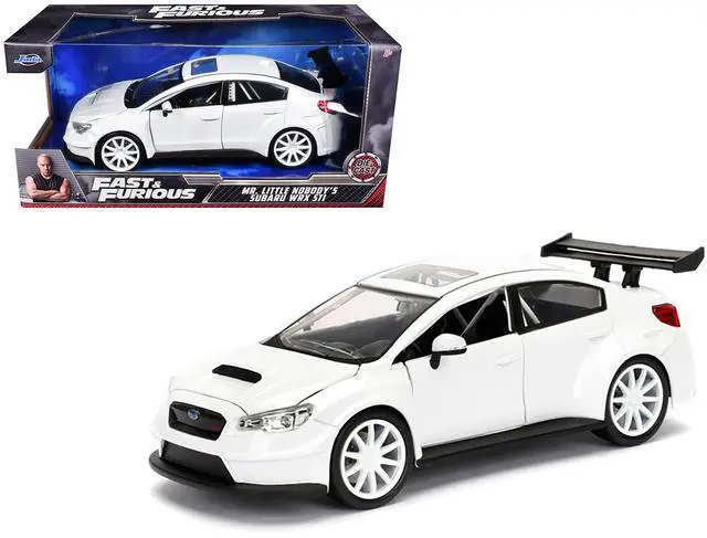 Alt view image 6 of 6 - Mr. Little Nobody's Subaru WRX STI White "Fast & Furious F8: The Fate of the Furious" Movie 1/24 Diecast Model Car Jada