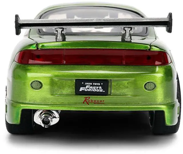 Alt view image 7 of 7 - Brian's Mitsubishi Eclipse Brush Finish "The Fast and the Furious" (2001) 1/24 25 Years of Fast & Furious Anniversary by Jada