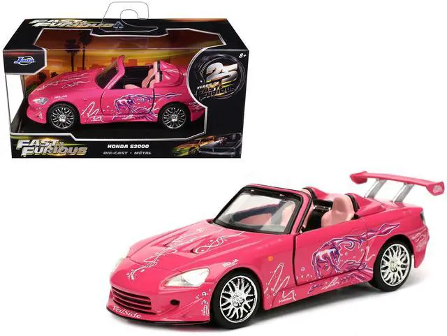 Main image of Suki's Honda S2000 Convertible Pink with Graphics "Fast & Furious 25th Anniversary" Series 1/32 Diecast Car Model by Jada
