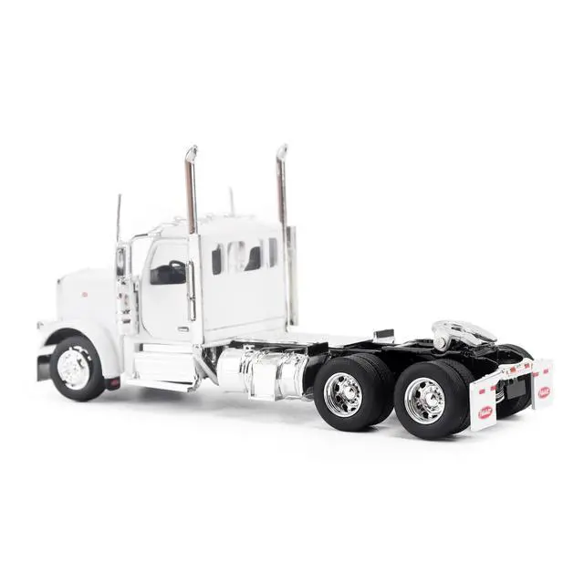 Alt view image 3 of 5 - Peterbilt 589 Tandem-Axle Legendary Package Truck Tractor with 58" Sleeper White "Transport Series" 1/64 Diecast Model by Diecast Masters