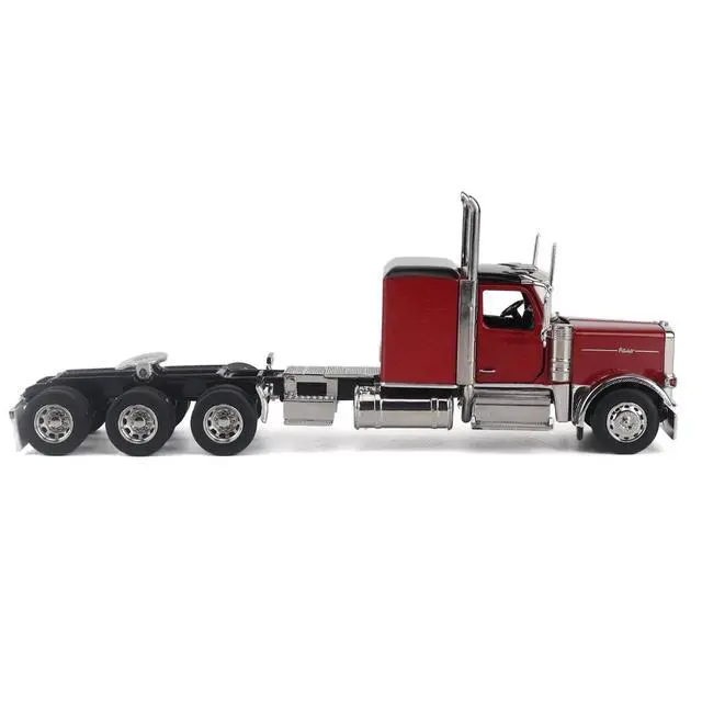 Alt view image 2 of 5 - Peterbilt 589 Tridem-Axle Legendary Package Tractor with 58" Sleeper Legendary Red 1/64 Diecast Model by Diecast Masters