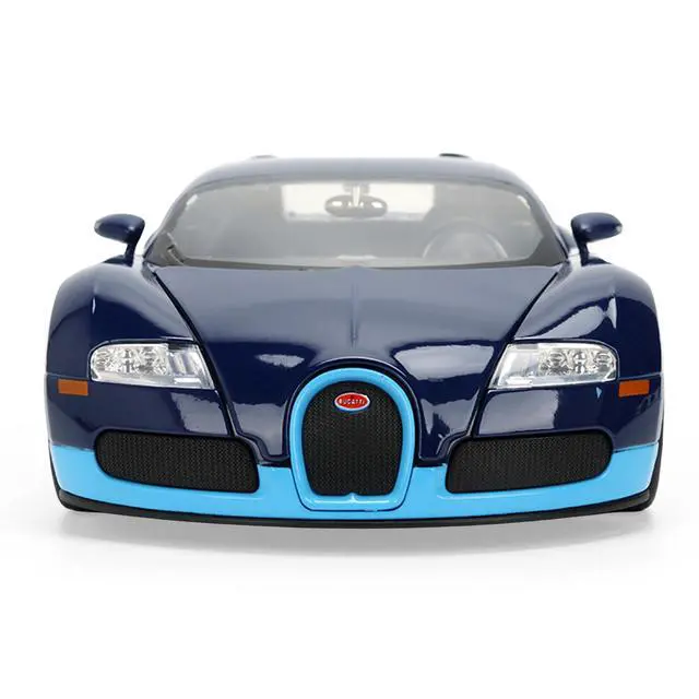 Alt view image 6 of 7 - 2011 Bugatti Veyron Dark Blue with Light Blue Accents "Hyper-Spec" Series 1/24 Diecast Model Car by Jada