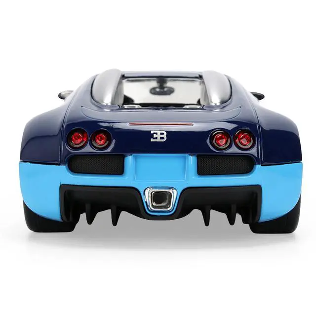 Alt view image 7 of 7 - 2011 Bugatti Veyron Dark Blue with Light Blue Accents "Hyper-Spec" Series 1/24 Diecast Model Car by Jada