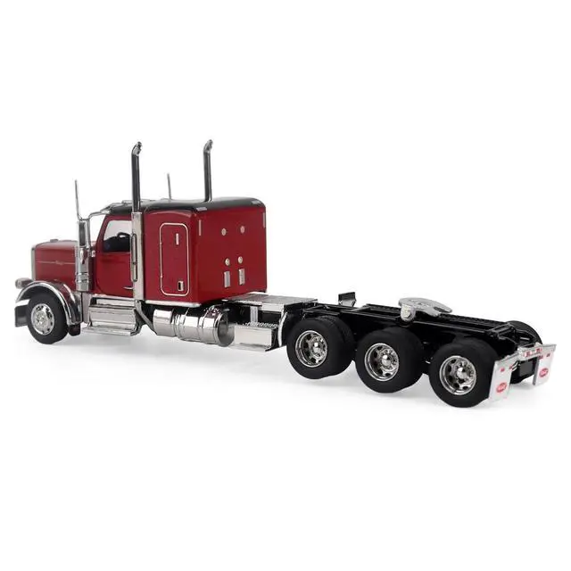 Alt view image 3 of 5 - Peterbilt 589 Tridem-Axle Legendary Package Tractor with 58" Sleeper Legendary Red 1/64 Diecast Model by Diecast Masters