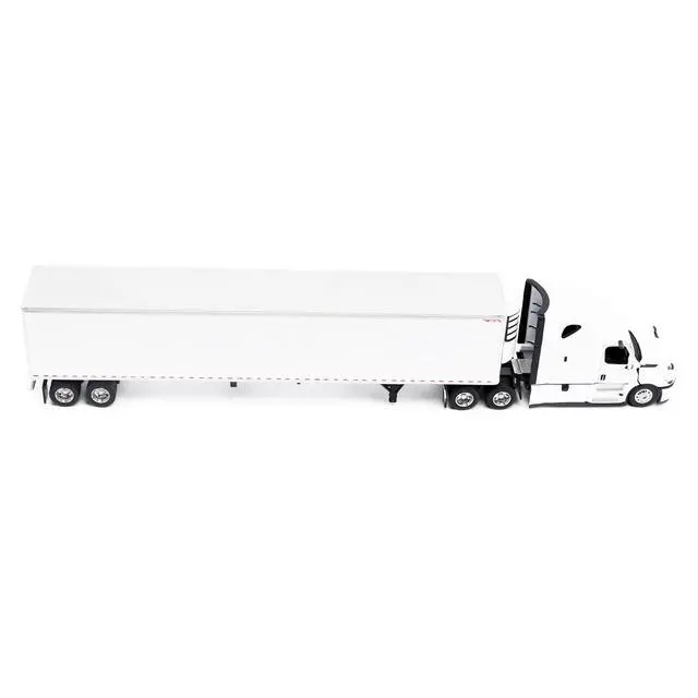 Alt view image 2 of 5 - 2025 Freightliner Cascadia Gen-5 Tractor w/Sleeper & Refrigerated Trailer Winter White 1/64 Diecast Model by Diecast Masters