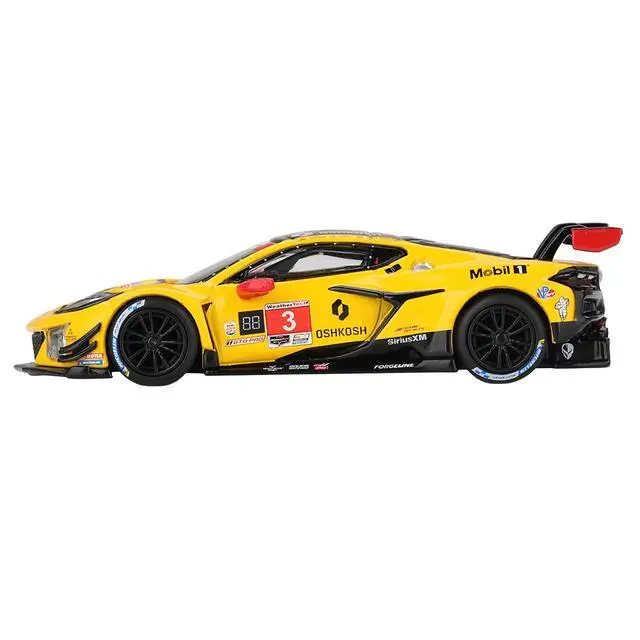Alt view image 3 of 6 - Chevrolet Corvette Z06 GT3.R #3 GTD Pro Class 2nd Place IMSA "24 Hours of Daytona" (2025) 1/64 Die Cast Model Car by Mini GT