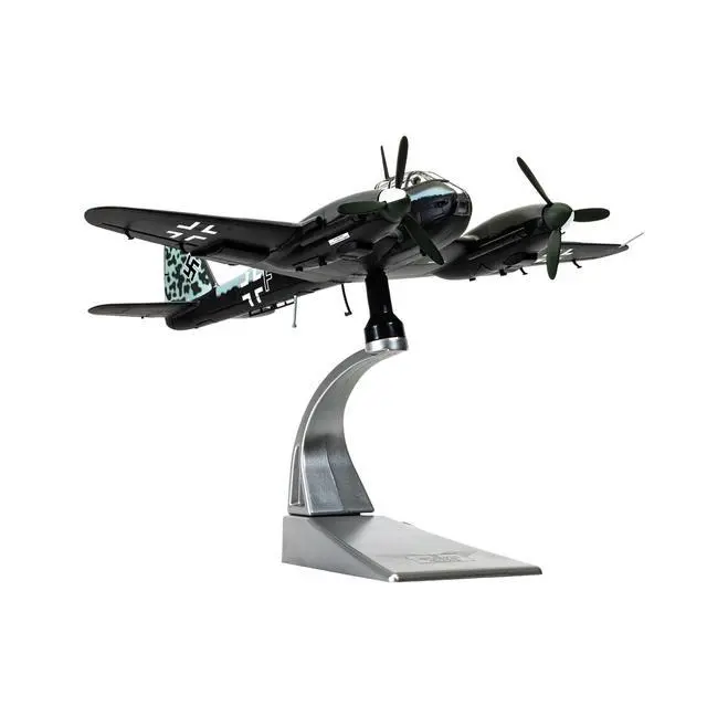 Alt view image 5 of 5 - Messerschmitt Me 410A-1 Aircraft " Laon-Athies Airfield, France" (1943) German Luftwaffe 1/72 Diecast Model Car by Corgi