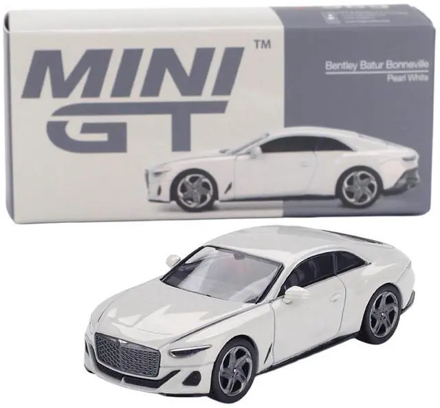 Alt view image 5 of 6 - Bentley Batur Bonneville Pearl White Metallic Limited Edition 1/64 Die Cast Model Car by Mini GT