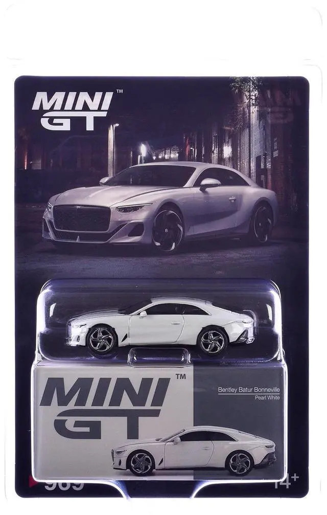 Alt view image 6 of 6 - Bentley Batur Bonneville Pearl White Metallic Limited Edition 1/64 Die Cast Model Car by Mini GT