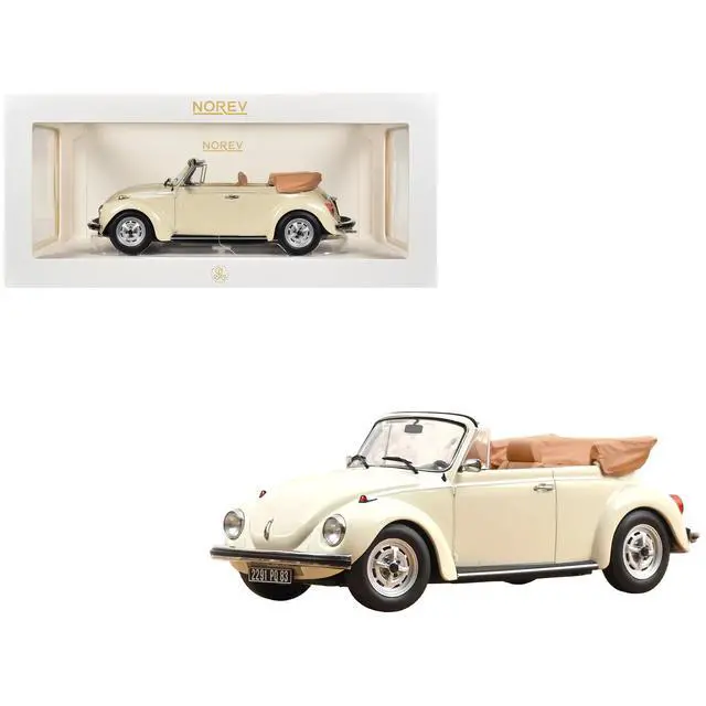 Alt view image 6 of 6 - 1972 Volkswagen 1303 Beetle Cabriolet Cream White 1/18 Diecast Model Car by Norev