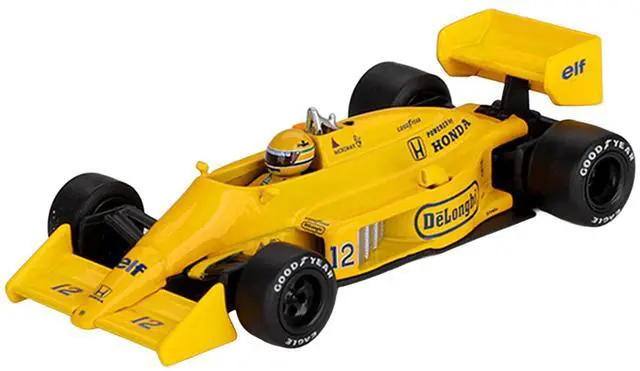 Alt view image 2 of 6 - Lotus 99T #12 Ayrton Senna Winner F1 "Monaco GP" (1987) with Driver Figure Limited Edition 1/64 Die Cast Model Car by Mini GT