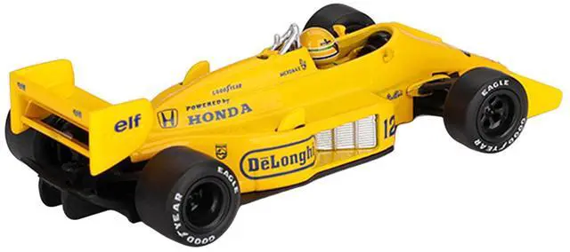 Alt view image 4 of 6 - Lotus 99T #12 Ayrton Senna Winner F1 "Monaco GP" (1987) with Driver Figure Limited Edition 1/64 Die Cast Model Car by Mini GT